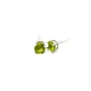 Kép 2/4 - PERIDOT ( OLIVIN ) EZÜST FÜLBEVALÓ ( KEREK )