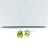 Kép 4/4 - PERIDOT ( OLIVIN ) EZÜST FÜLBEVALÓ ( KEREK )
