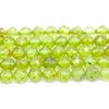 Kép 1/3 - PERIDOT ( OLIVIN ) FAZETTÁLT FÜZÉR 4 MM