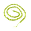 Kép 2/3 - PERIDOT ( OLIVIN ) FAZETTÁLT FÜZÉR 4 MM