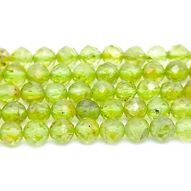 PERIDOT ( OLIVIN ) FAZETTÁLT FÜZÉR 4 MM